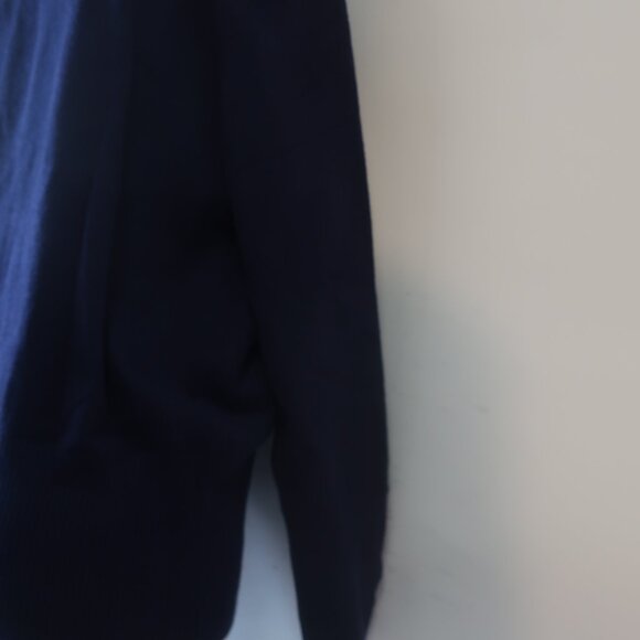 NWT Romi Basha Harper Navy Blue, White Cardigan Sweater O/S - Picture 8 of 10